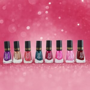 NailColour-05 Dark Mini Nail Polish – Glitter Finish Quick-Dry 6 ML
