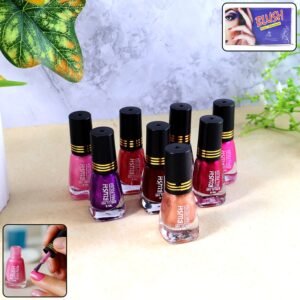 NailColour-WOSKU-01 Dark Mini Nail Polish – Glitter Finish Quick-Dry 6 ML