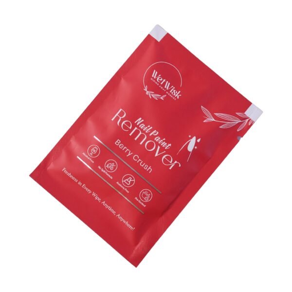 Wetwisk Nail Paint Remover Wet Wipes – Acetone-Free & Gentle