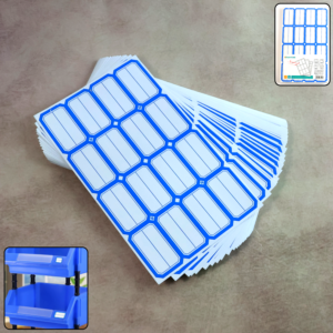 Writable Label Stickers – 50 Sheets Self-Adhesive for Easy Organizing