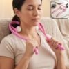 Neck-Cervical-Massager_2_-1.jpg Manual Pink Neck Shoulder Massager with Spiky Ball for Pain Relief (1 Pc)