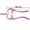 Neck-Cervical-Massager_2_-6.jpg Manual Pink Neck Shoulder Massager with Spiky Ball for Pain Relief (1 Pc)