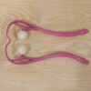 Neck-Cervical-Massager_2_-8.jpg Manual Pink Neck Shoulder Massager with Spiky Ball for Pain Relief (1 Pc)