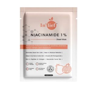 Niacinamide 1% Hydrating Facial Sheet Mask – Soothes & Calms Skin