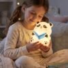 Panda Reading LED Night Light, Cute Silicone Bedside Lamp for Kids (1 Pc)