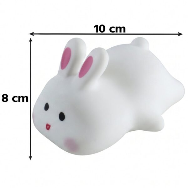 Rabbit LED Night Light, Cute Silicone Bunny Bedside Lamp for Kids (1 Pc)