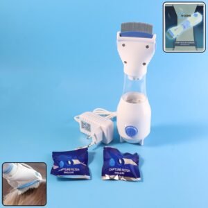 Electric Anti-Lice Comb – Fine Stainless Steel with Vacuum Suction