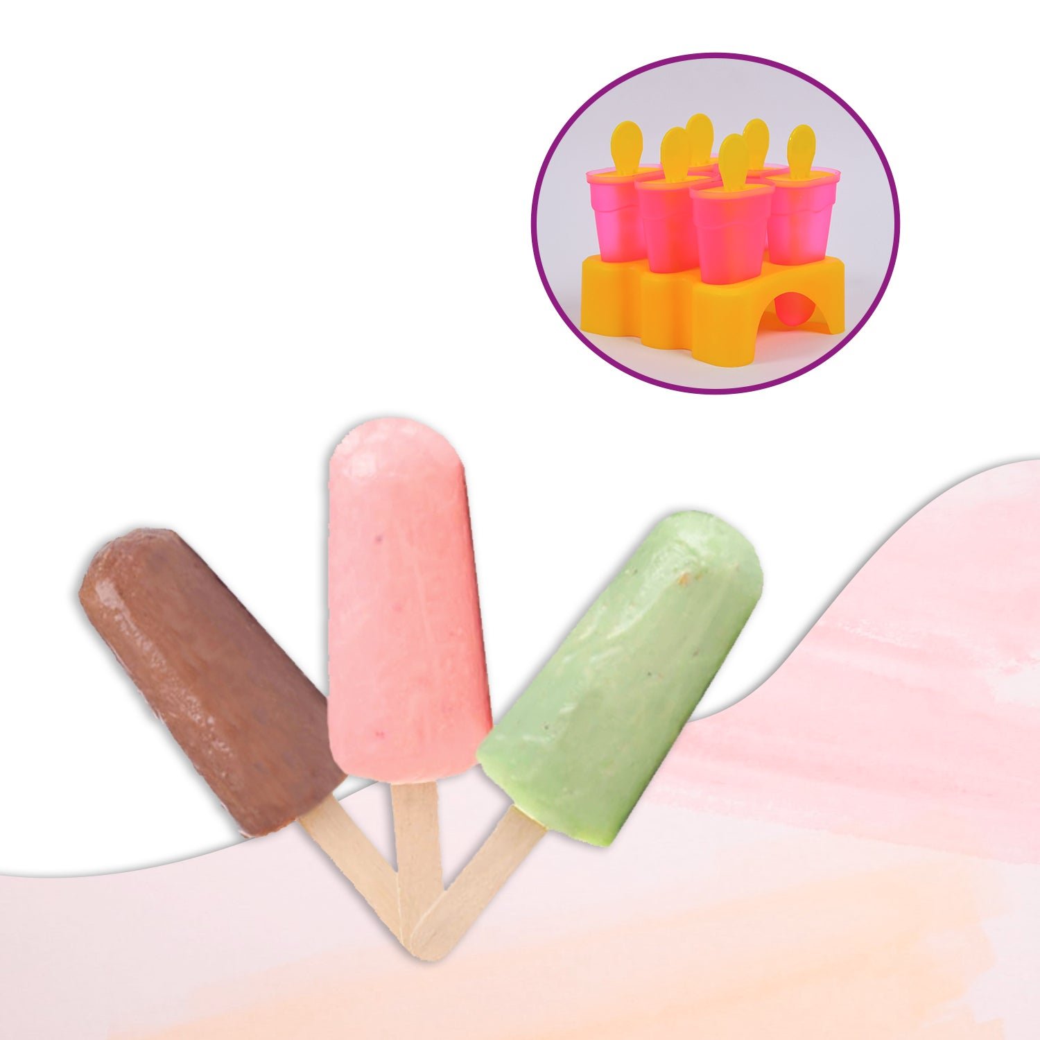 Kulfi Maker Mould Set – 6-Piece BPA-Free for Frozen Treats | Bake & Dwell