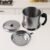 Oil Strainer Pot – Stainless Steel with Lid & Fine Mesh Filter