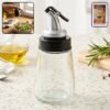 Glass Oil Dispenser Bottle – No-Drip Spout, 170 ml Capacity