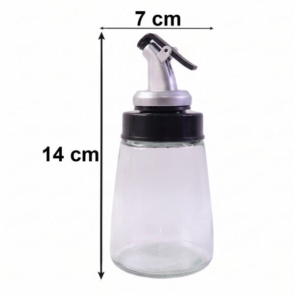 Glass Oil Dispenser Bottle – No-Drip Spout, 170 ml Capacity