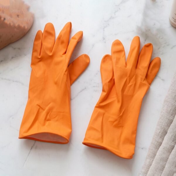 Reusable Rubber Cleaning Gloves – Waterproof & Durable for Kitchen