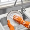 Reusable Rubber Cleaning Gloves – Waterproof & Durable for Kitchen