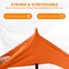 Large Orange Waterproof Rubber Gloves – Reusable Kitchen Protectors