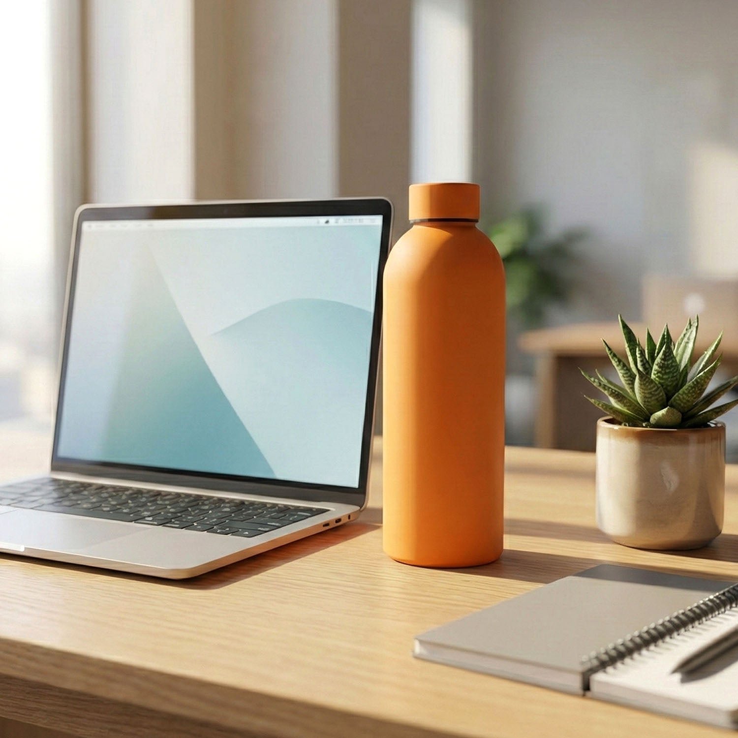 Insulated Stainless Steel Water Bottle – 500ml Orange