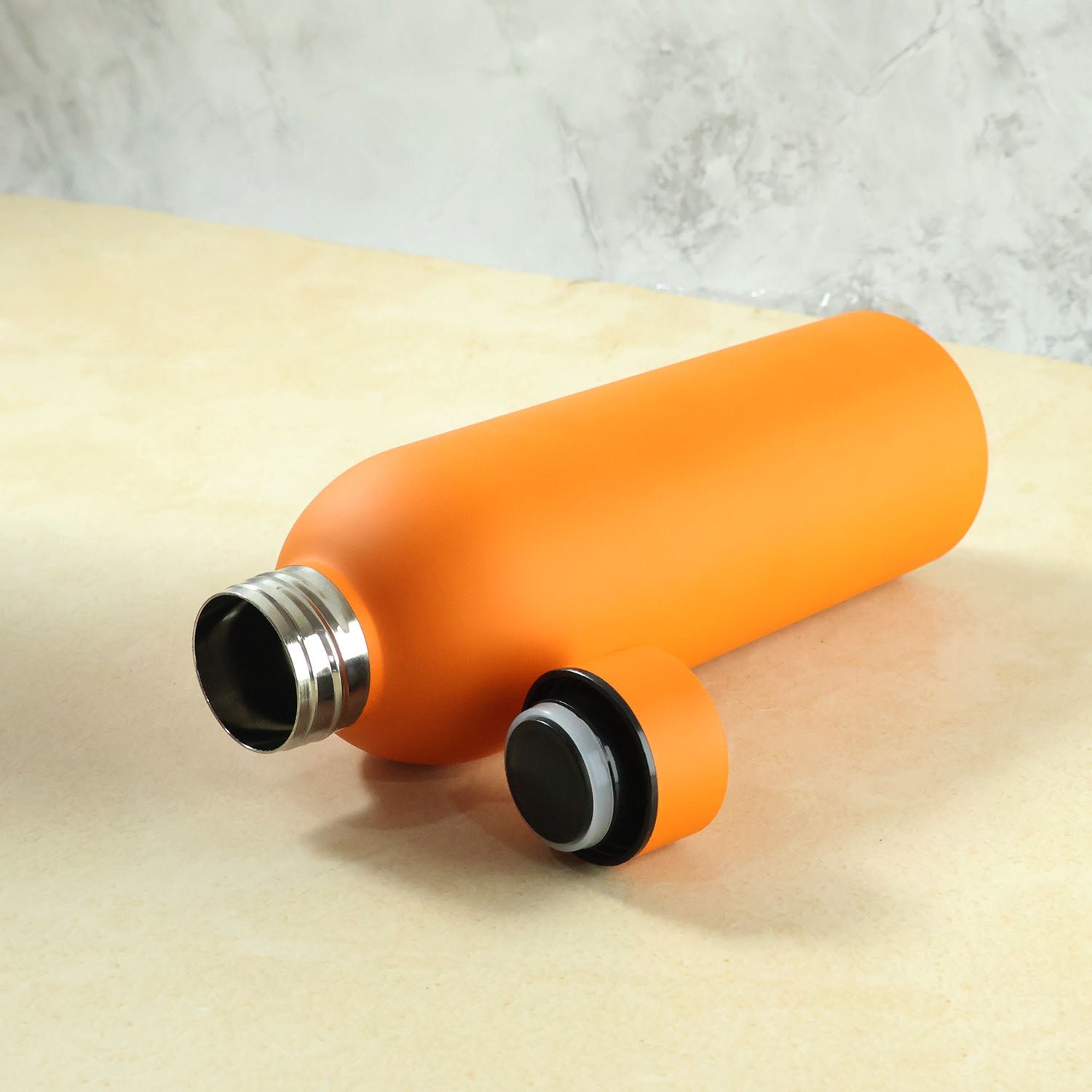 Insulated Stainless Steel Water Bottle – 500ml Orange