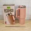 Konvex Hydra Insulated Travel Tumbler 1200 ML with Handle Straw Pink (1 Pc)