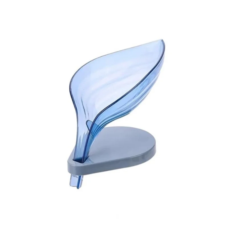 Pack Of 2_Leaf-Shaped Soap Holder – Stylish Bathroom Soap Dish (Color: Assorted )