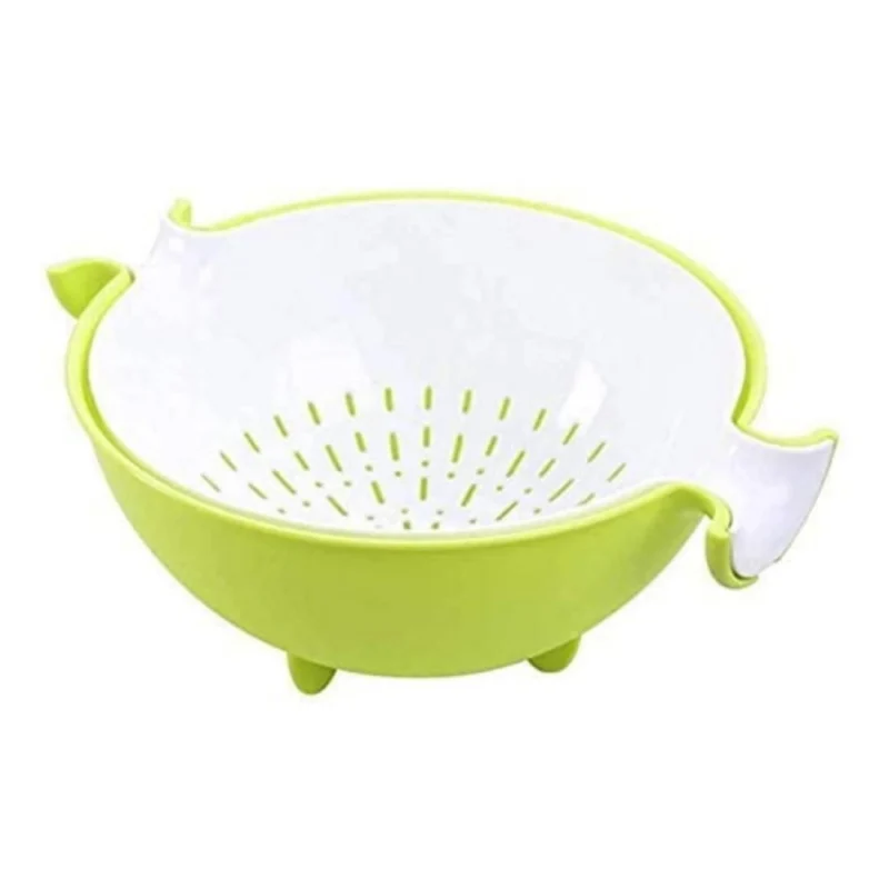 Pack Of 3_Multifunctional Vegetable And Fruit Draining Basket – (Color: Assorted)