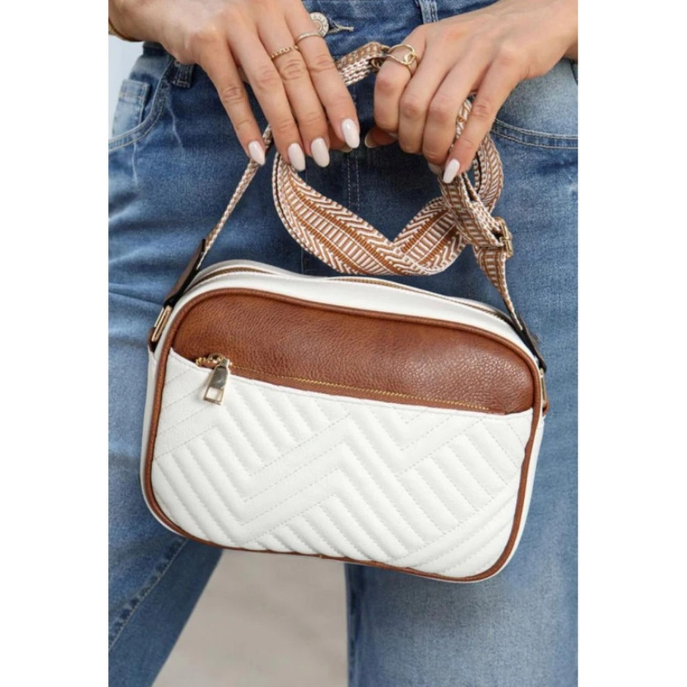 Women's PU Leather Zipper Sling Bag - Image 4