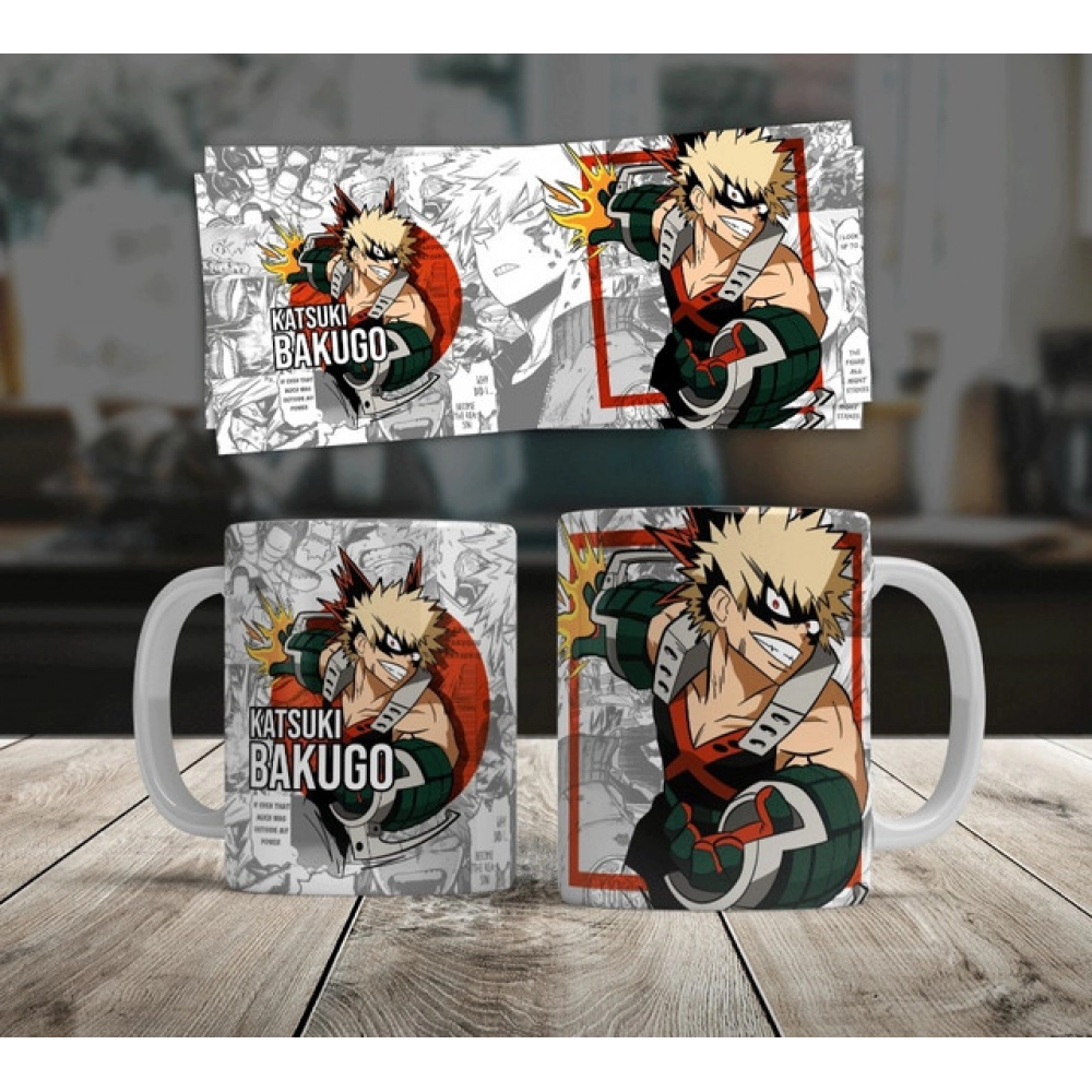 Generic Anime Katsuki Bakugo Ceramic Printed Coffee Mug (White) - Image 4