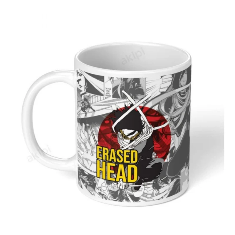 Generic Anime Erased Head Ceramic Printed Coffee Mug (White)