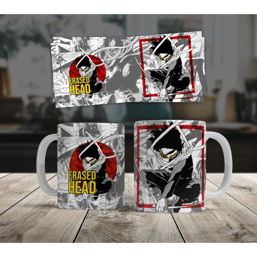 Generic Anime Erased Head Ceramic Printed Coffee Mug (White) - Image 4