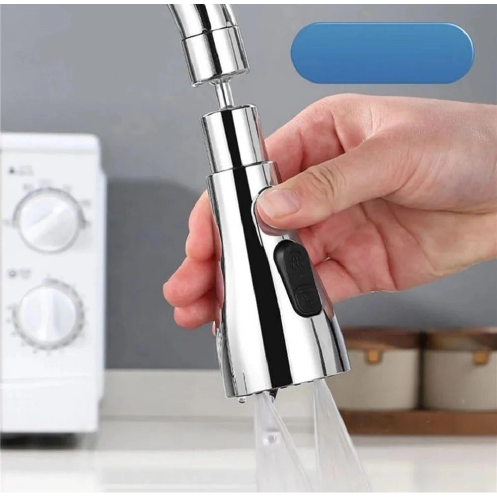 360 Degree Movable Faucet (Silver) - Image 2