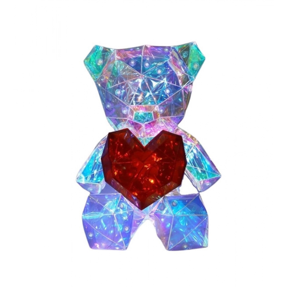 Glowing Teddy Bear Night Light (Multicolor) - Image 4