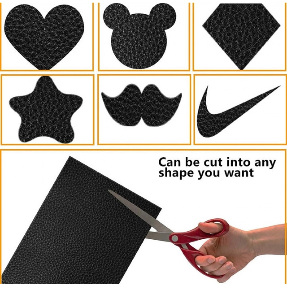 Pack of 2 Leather Repair Patch (Black) - Image 2
