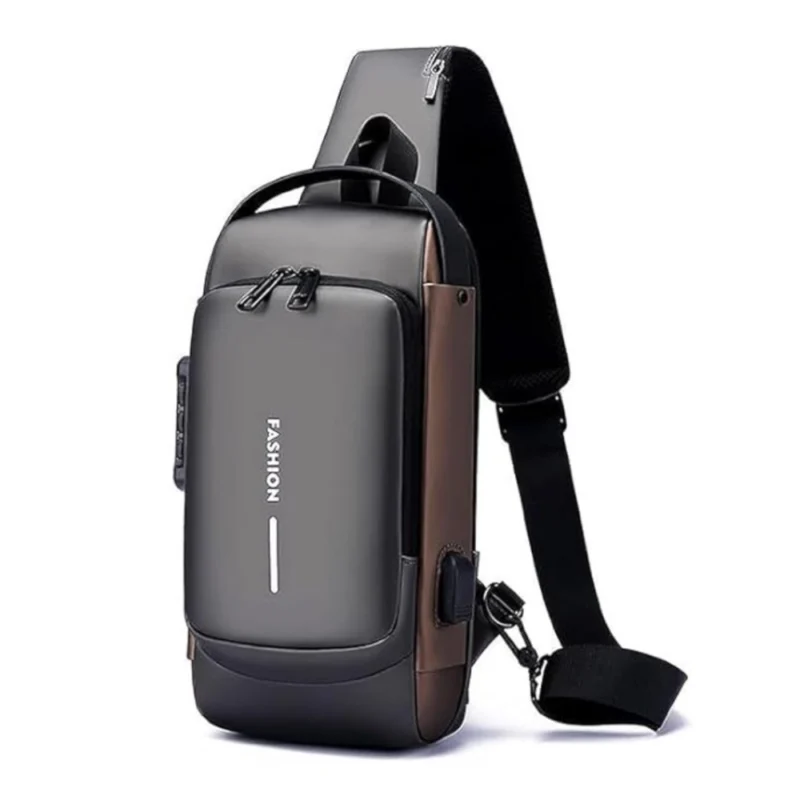 Waterproof Sling Cross Backpack Bag (Black)