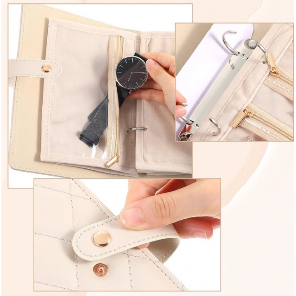 Jewelry Organizer Book (Beige) - Image 3
