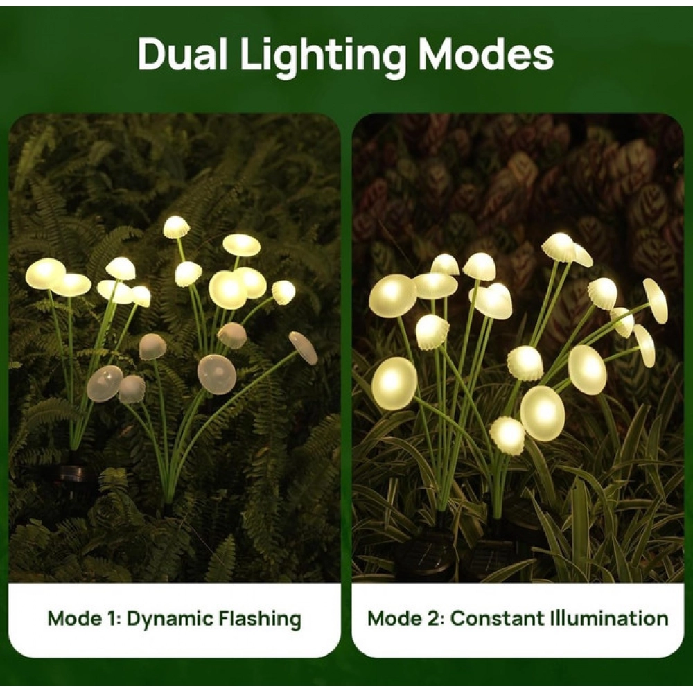 Solar Mushroom Light (Green) - Image 2