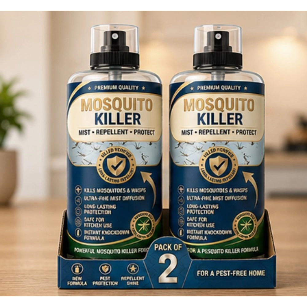 Pack of 2 Mosquito Killer Liquid Spray Bottles 100 ML - Image 3