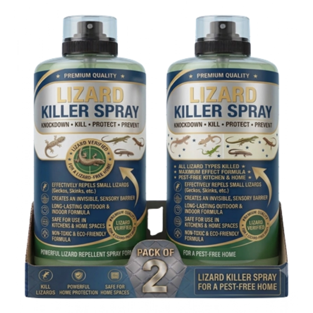 Pack of 2 Lizard Killer Liquid Spray Bottles 100 ML