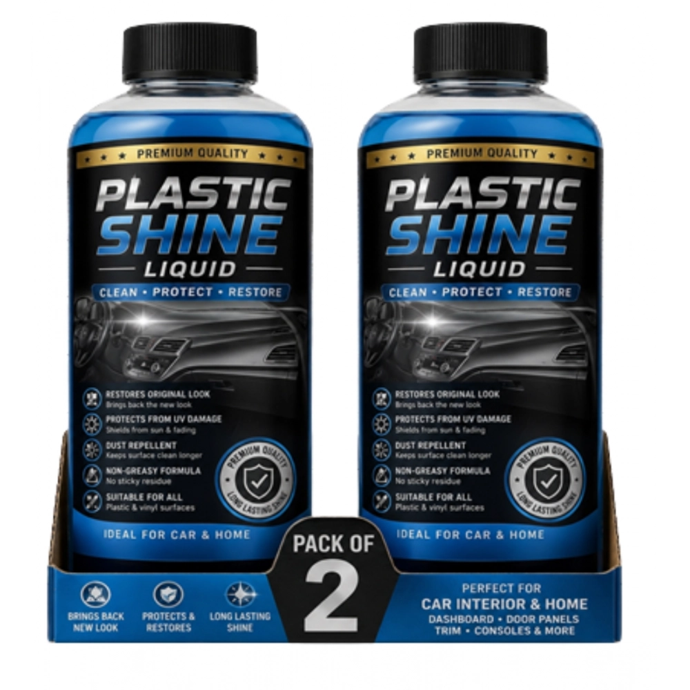 Pack of 2 Plastic Shine Liquid Bottles 100 ML - Image 5
