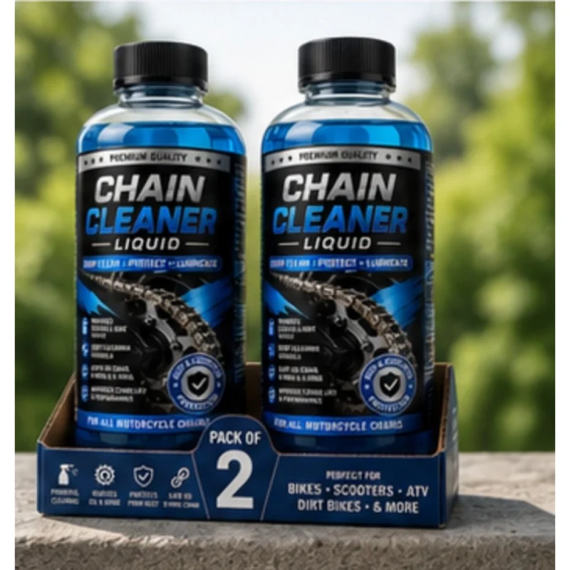 Pack of 2 Chain Cleaner Liquid Bottles 100 ML