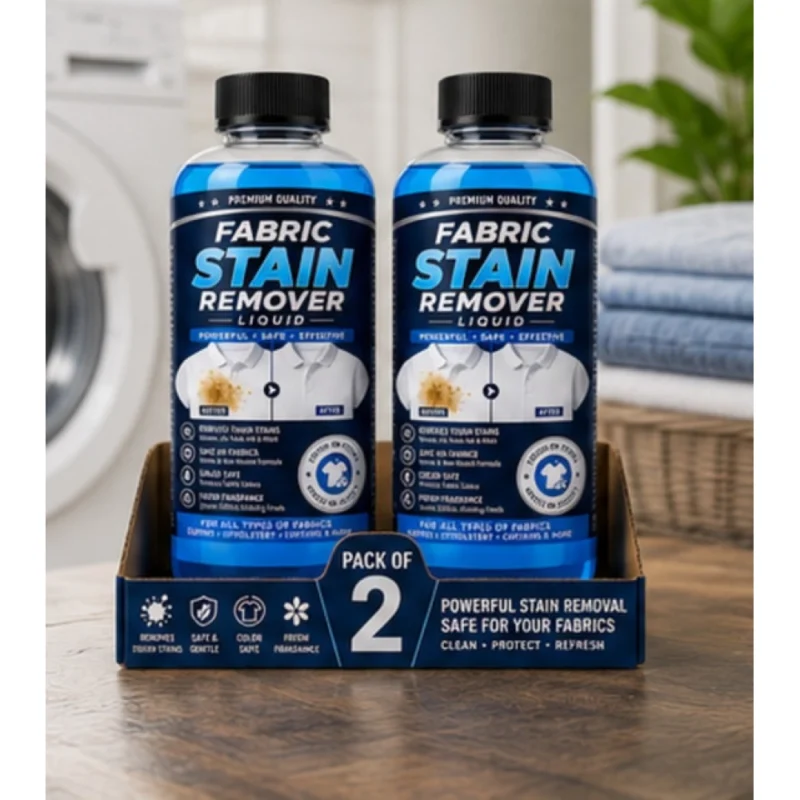Pack of 2 Fabric Stain Remover Liquid Bottles 100 ML
