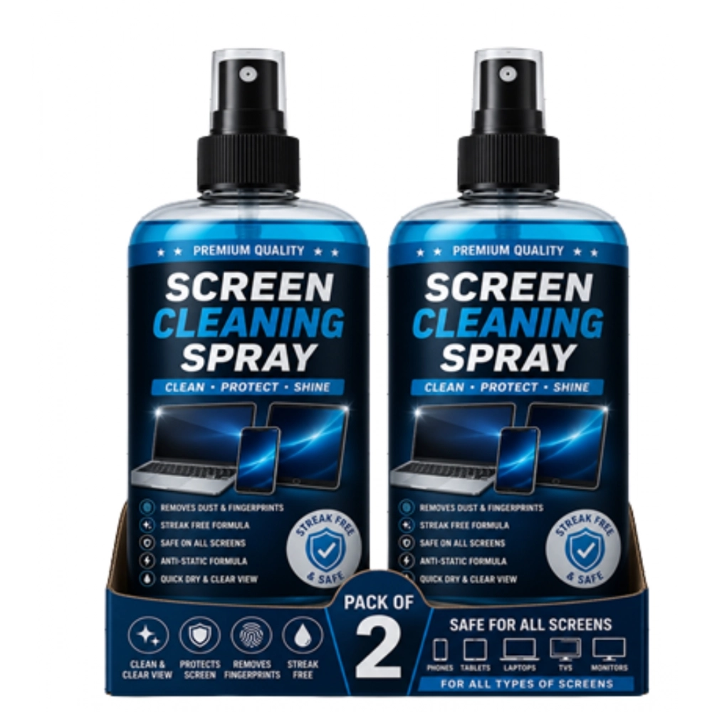 Pack of 2 Screen Cleaning Liquid Spray Bottles 100 ML - Image 5