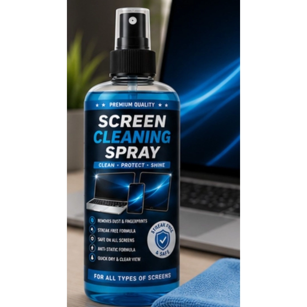 Pack of 2 Screen Cleaning Liquid Spray Bottles 100 ML - Image 4