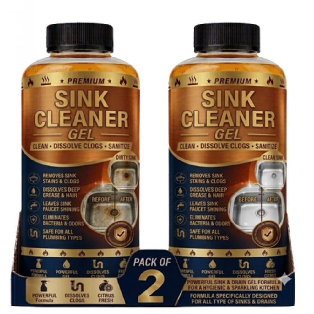 Pack of 2 Sink Cleaner Gel Bottles 100 ML - Image 5