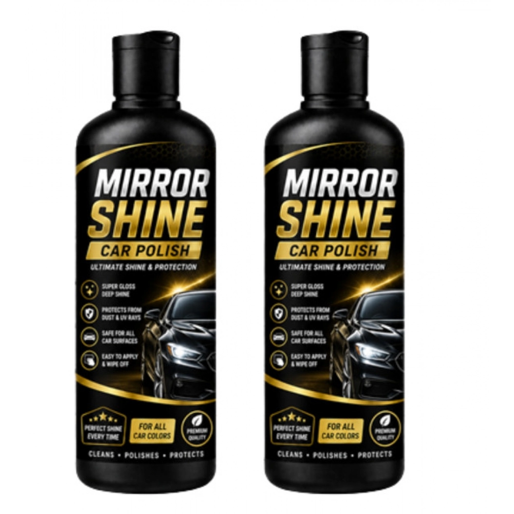 Pack of 2 Mirror Shine Car Polish Liquid Flip Top Cap Bottles 100 ML - Image 5