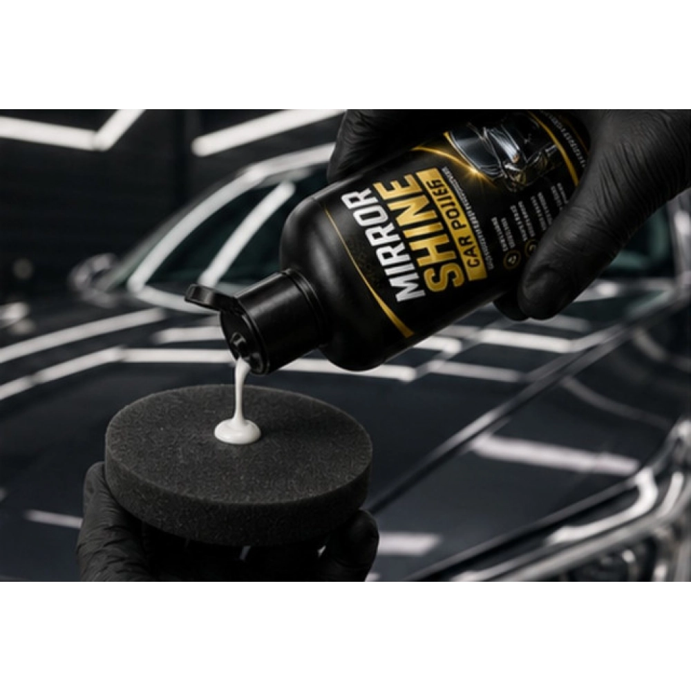 Pack of 2 Mirror Shine Car Polish Liquid Flip Top Cap Bottles 100 ML - Image 3