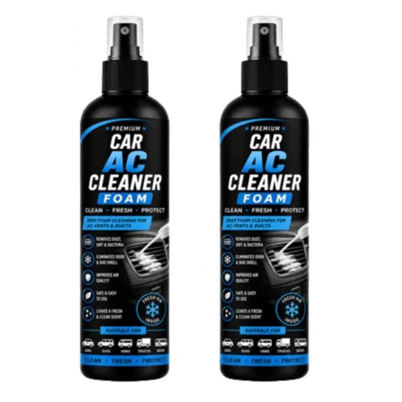 Pack of 2 Car AC Cleaner Foam Spray Bottles 100 ML