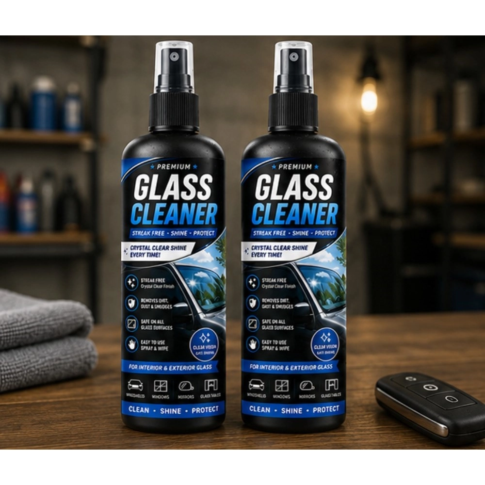Pack of 2 Glass Cleaner Liquid Spray Bottles 100 ML - Image 4