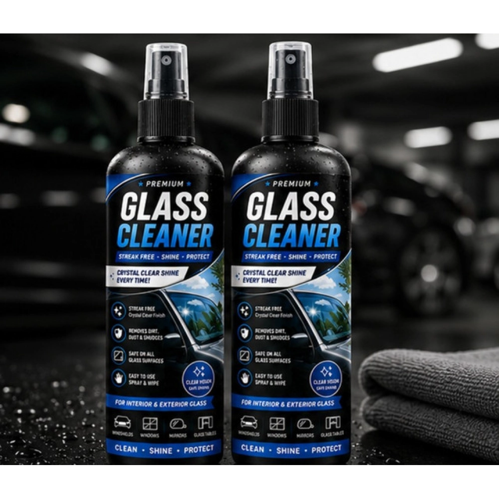Pack of 2 Glass Cleaner Liquid Spray Bottles 100 ML - Image 3