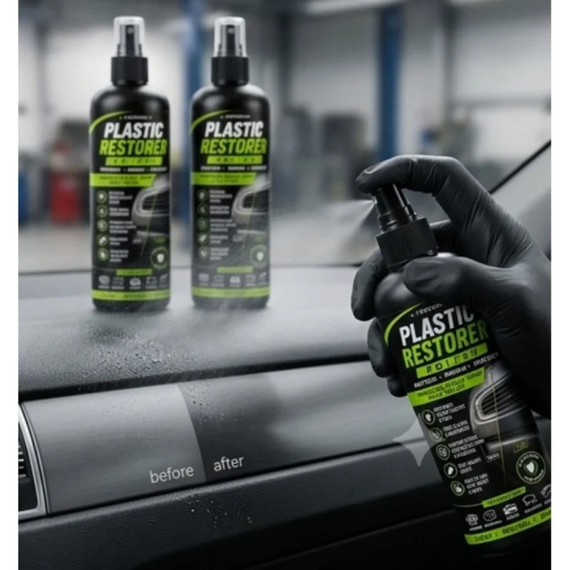 Pack of 2 Plastic Restorer Polish Liquid Spray Bottles 100 ML