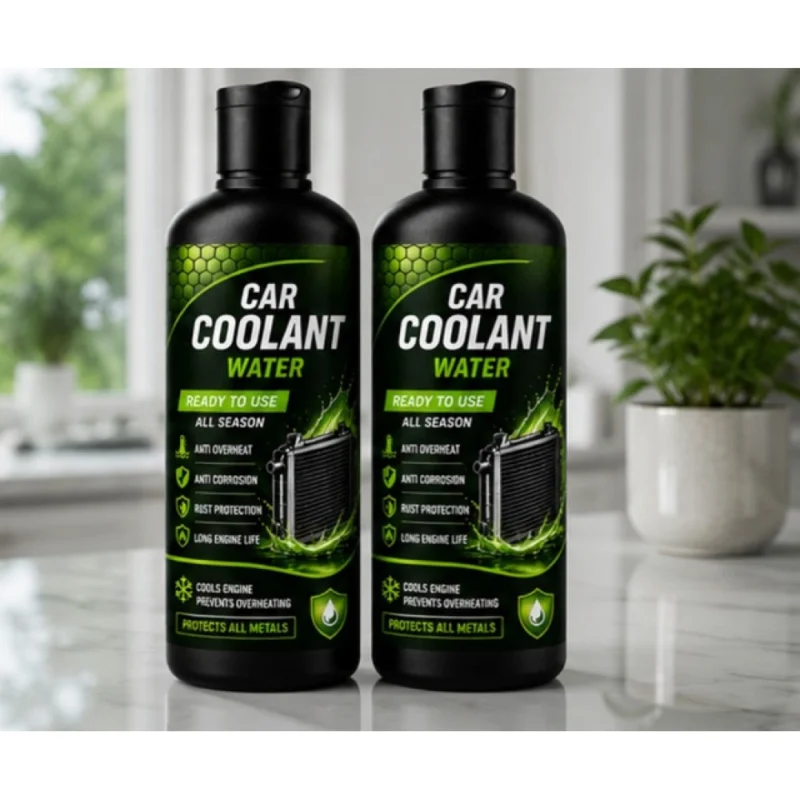 Pack of 2 Car Coolant Water Liquid Flip Top Cap Bottles 100 ML