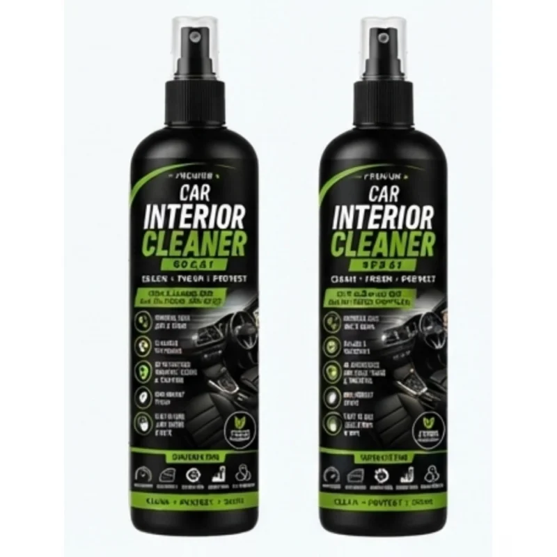 Pack of 2 Car Interior Cleaner Liquid Spray Bottles 100 ML