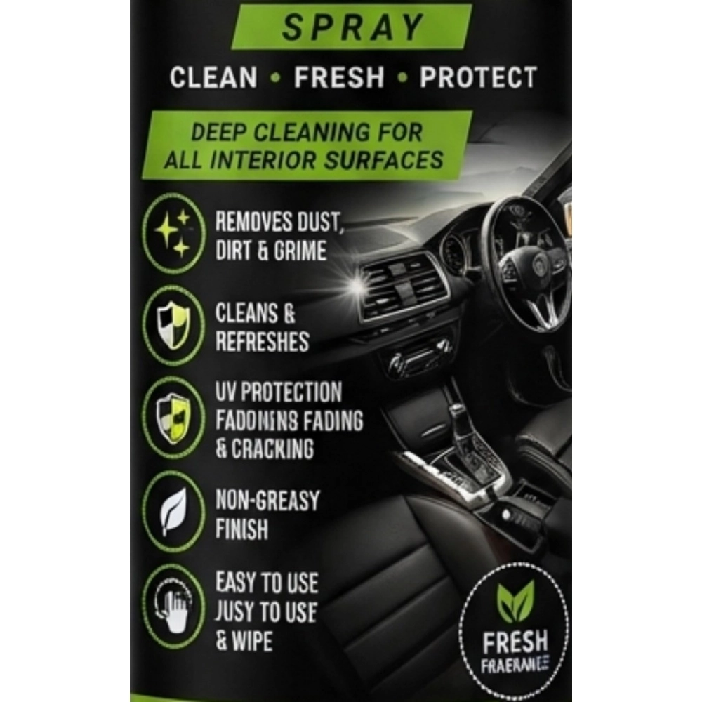 Pack of 2 Car Interior Cleaner Liquid Spray Bottles 100 ML - Image 4